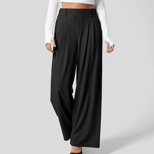 HALARA Black Wide-Leg Pants